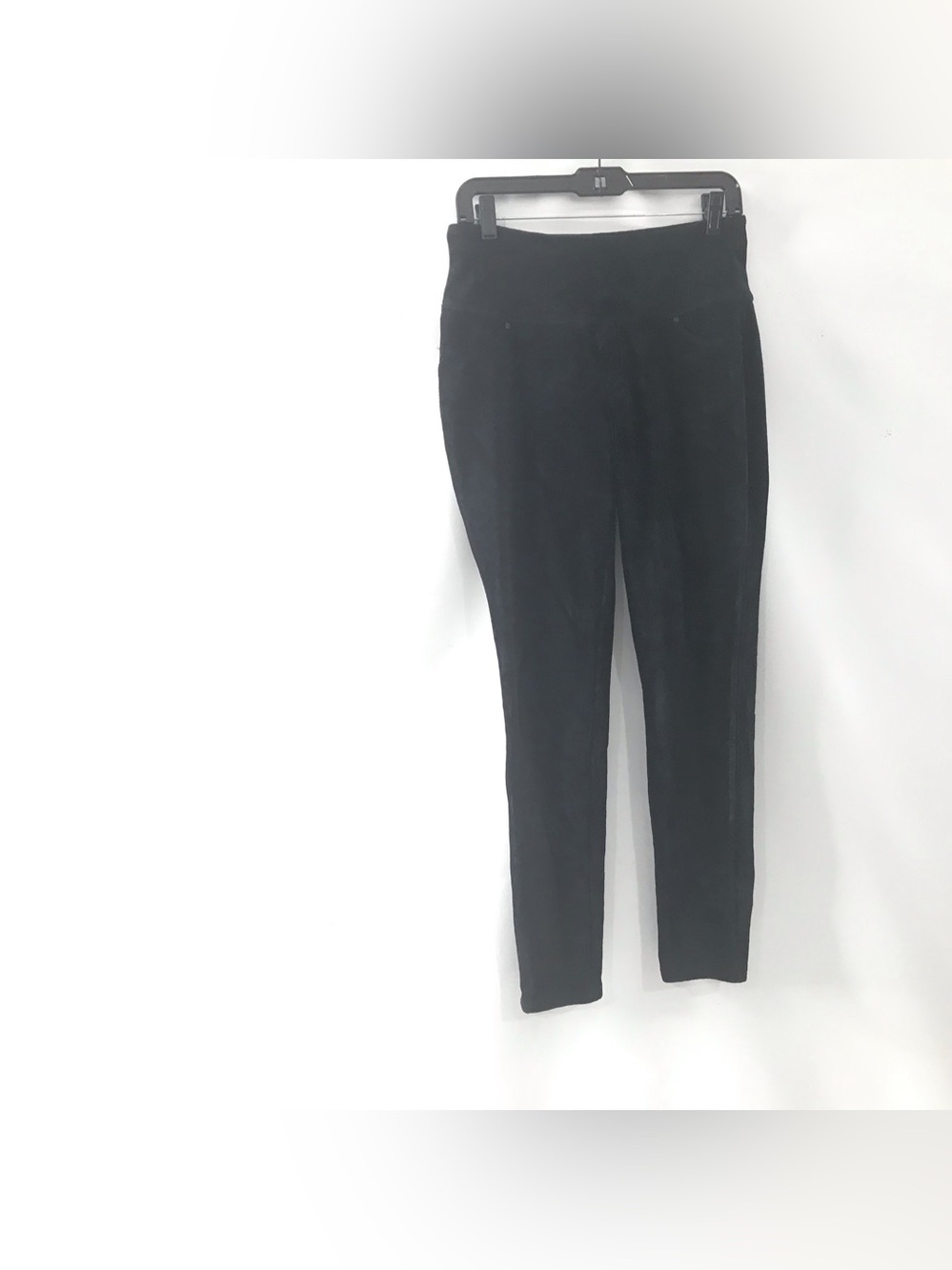 Suave Women's Leggings M Knit Corduroy Tummy Control Cotton Blend Pants Black